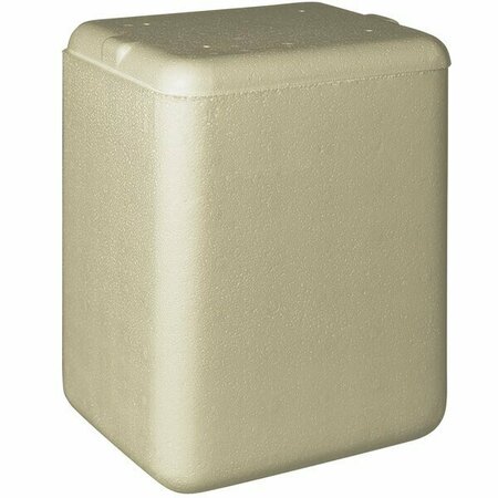 PLASTILITE Insulated Biodegradable Cooler 7 3/4'' x 5 3/4'' x 10 1/2'' - 1 1/2'' Thick 451RTK9PLT